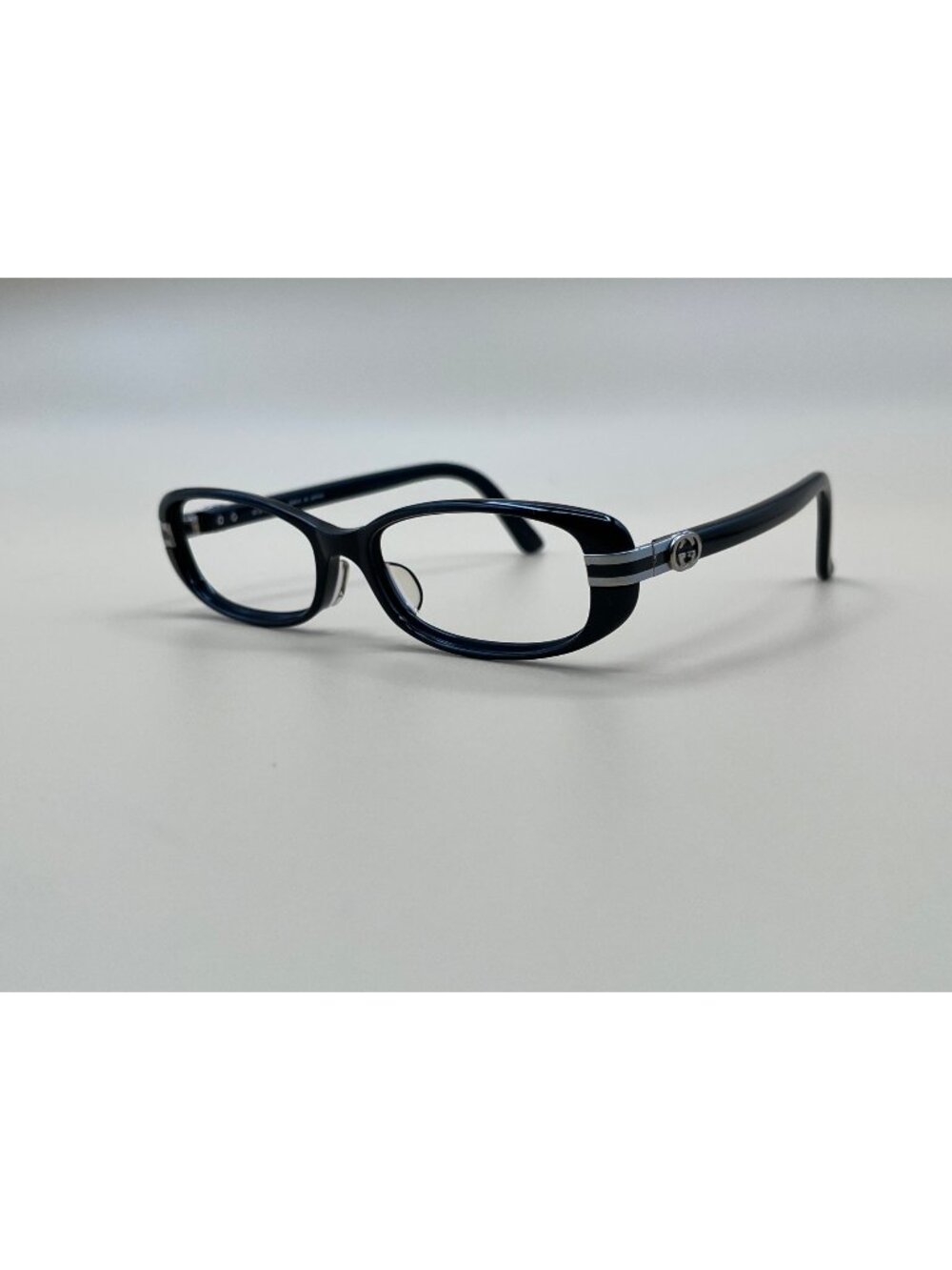 Gucci GG-9074J B6V Black & Silver Eyeglasses Frame 53-16-140 Japan-Made